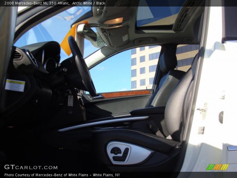 Arctic White / Black 2008 Mercedes-Benz ML 350 4Matic