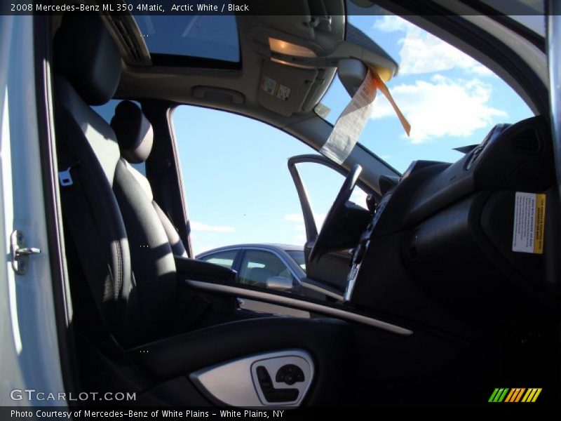 Arctic White / Black 2008 Mercedes-Benz ML 350 4Matic