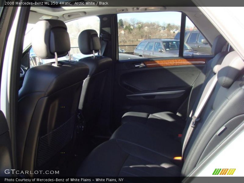 Arctic White / Black 2008 Mercedes-Benz ML 350 4Matic
