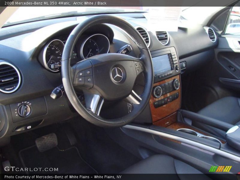Arctic White / Black 2008 Mercedes-Benz ML 350 4Matic