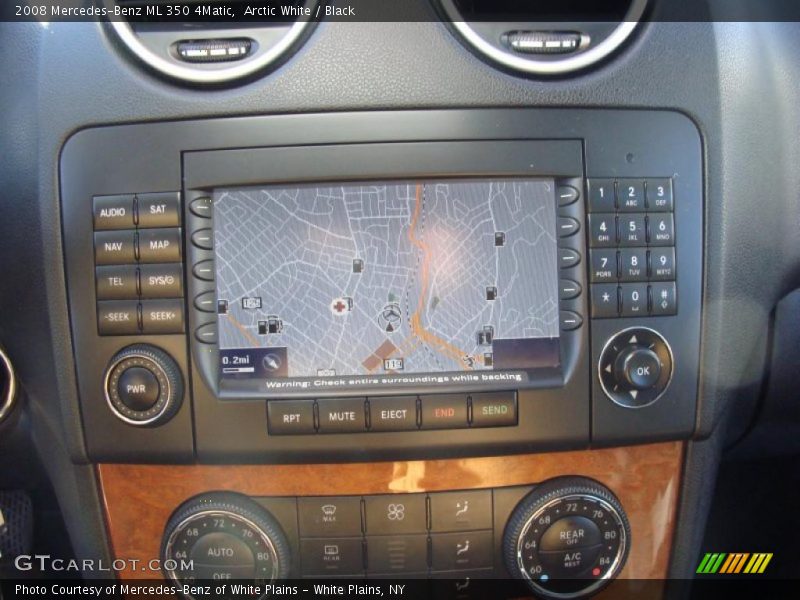 Arctic White / Black 2008 Mercedes-Benz ML 350 4Matic