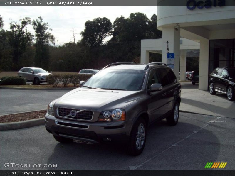 Oyster Grey Metallic / Beige 2011 Volvo XC90 3.2