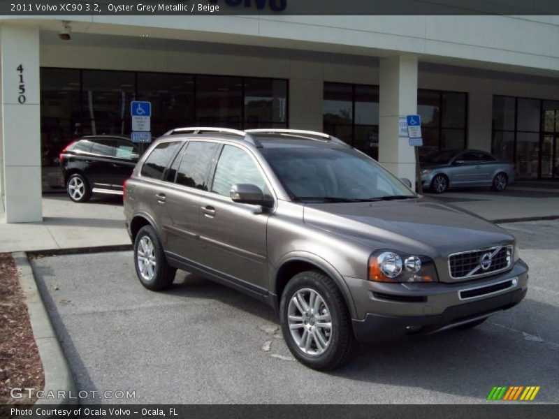 Oyster Grey Metallic / Beige 2011 Volvo XC90 3.2