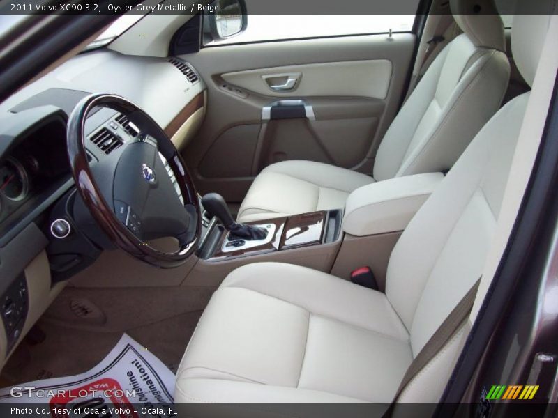 Oyster Grey Metallic / Beige 2011 Volvo XC90 3.2