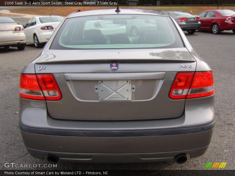 Steel Gray Metallic / Slate Gray 2006 Saab 9-3 Aero Sport Sedan