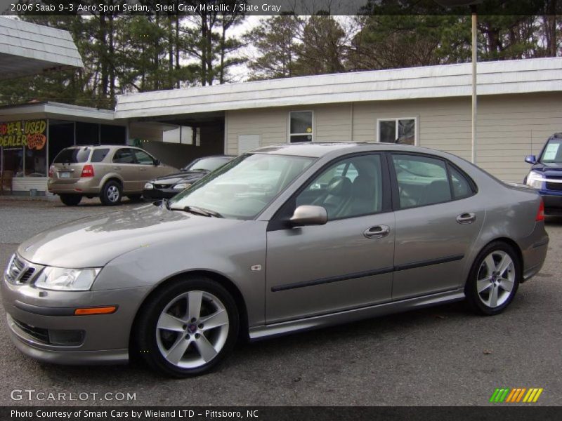 Steel Gray Metallic / Slate Gray 2006 Saab 9-3 Aero Sport Sedan
