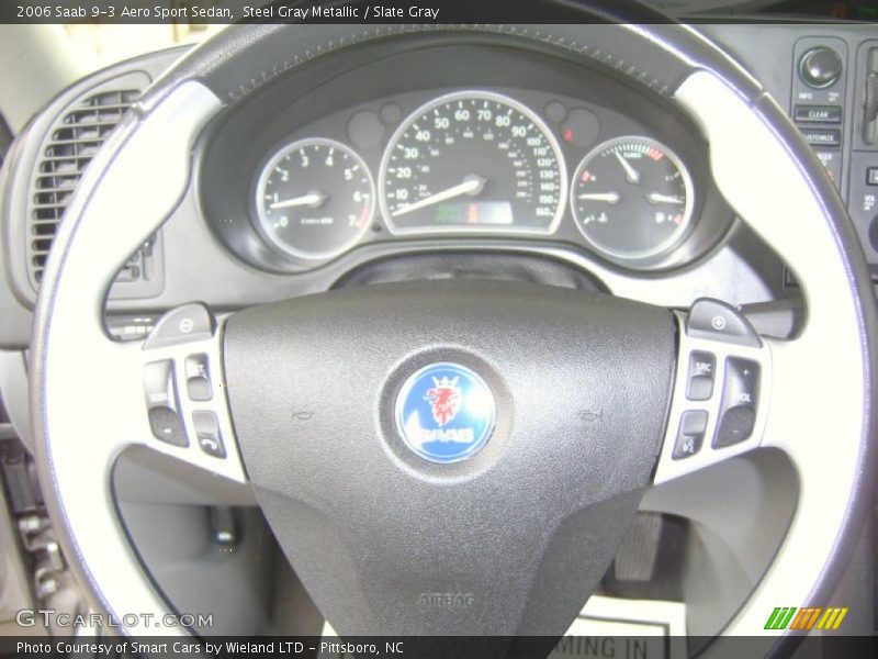 Steel Gray Metallic / Slate Gray 2006 Saab 9-3 Aero Sport Sedan