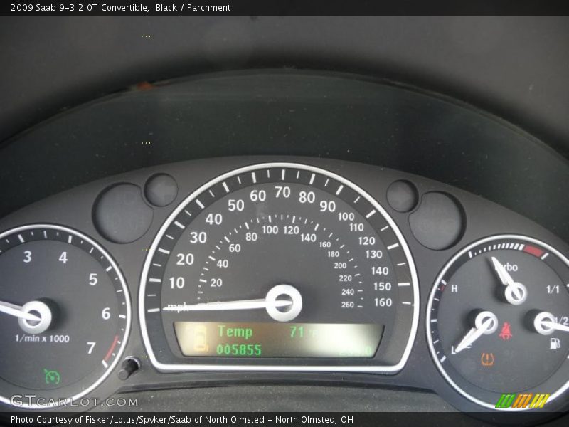  2009 9-3 2.0T Convertible 2.0T Convertible Gauges