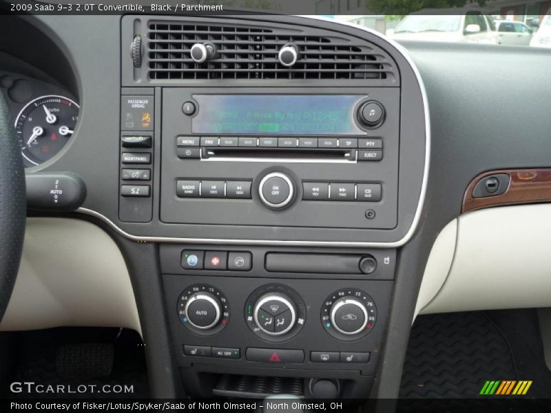 Controls of 2009 9-3 2.0T Convertible
