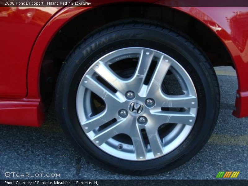 Milano Red / Black/Grey 2008 Honda Fit Sport