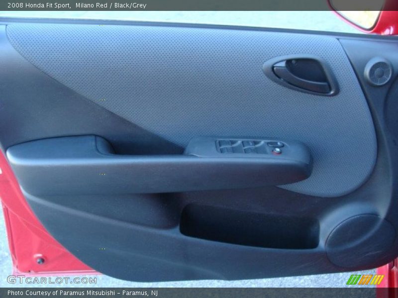 Milano Red / Black/Grey 2008 Honda Fit Sport