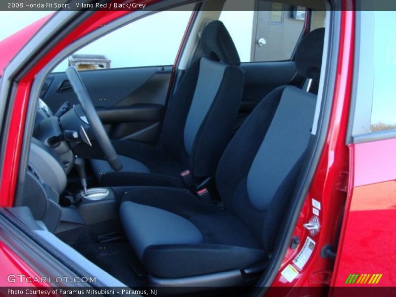 Milano Red / Black/Grey 2008 Honda Fit Sport