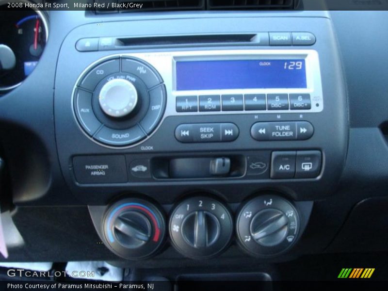 Milano Red / Black/Grey 2008 Honda Fit Sport