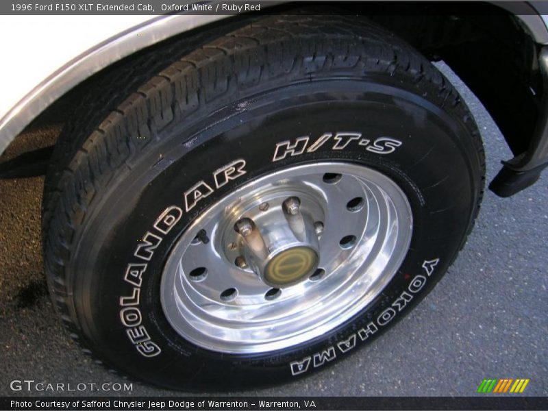 Oxford White / Ruby Red 1996 Ford F150 XLT Extended Cab