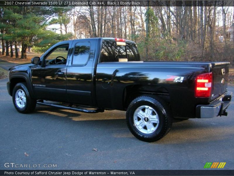 Black / Ebony Black 2007 Chevrolet Silverado 1500 LT Z71 Extended Cab 4x4
