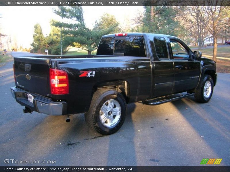 Black / Ebony Black 2007 Chevrolet Silverado 1500 LT Z71 Extended Cab 4x4