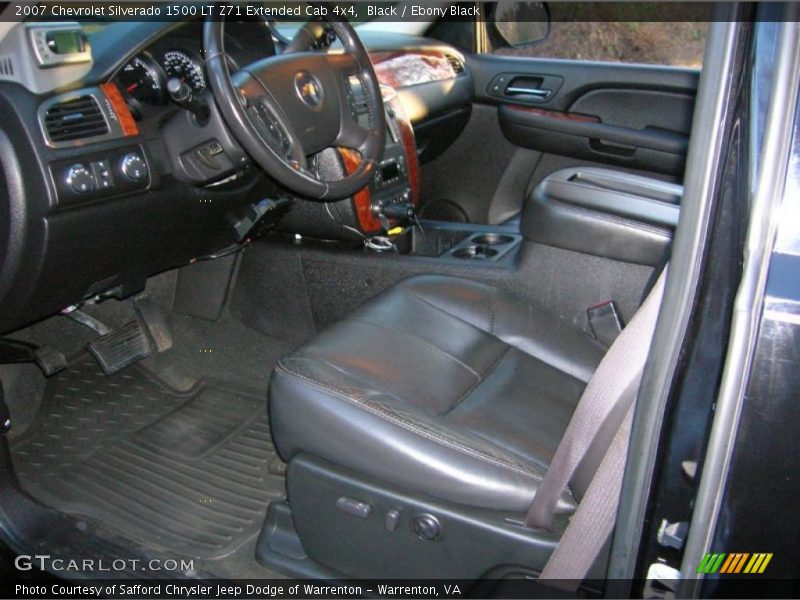 Black / Ebony Black 2007 Chevrolet Silverado 1500 LT Z71 Extended Cab 4x4