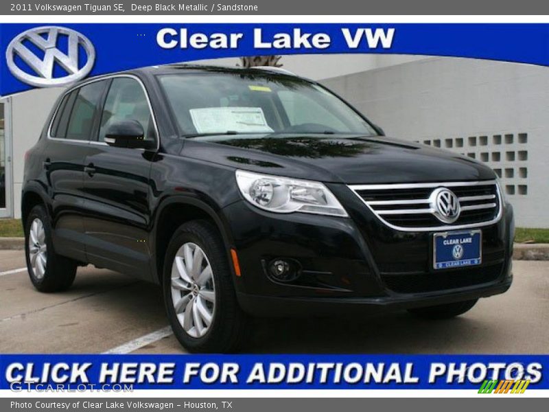 Deep Black Metallic / Sandstone 2011 Volkswagen Tiguan SE