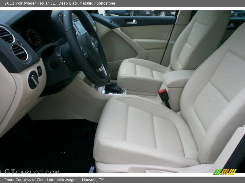 Deep Black Metallic / Sandstone 2011 Volkswagen Tiguan SE