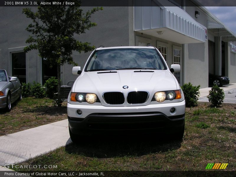 Alpine White / Beige 2001 BMW X5 3.0i