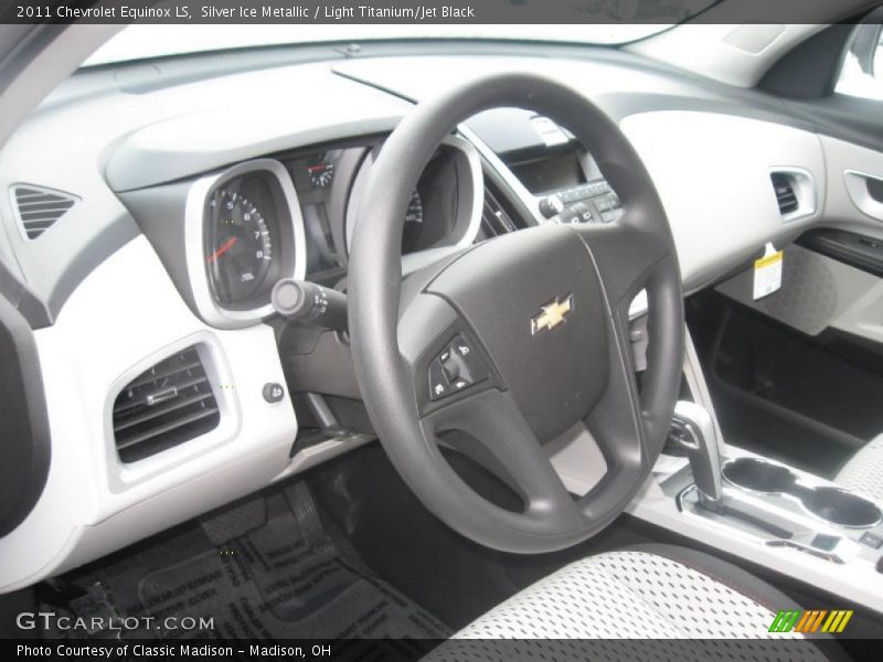 Silver Ice Metallic / Light Titanium/Jet Black 2011 Chevrolet Equinox LS