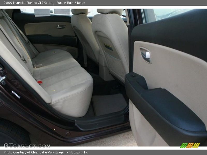 Purple Rain / Beige 2009 Hyundai Elantra GLS Sedan