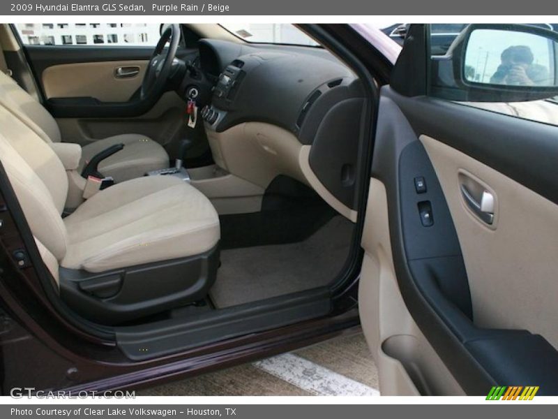 Purple Rain / Beige 2009 Hyundai Elantra GLS Sedan