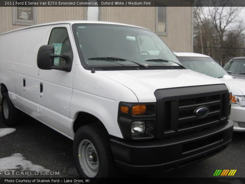 Oxford White / Medium Flint 2011 Ford E Series Van E250 Extended Commercial