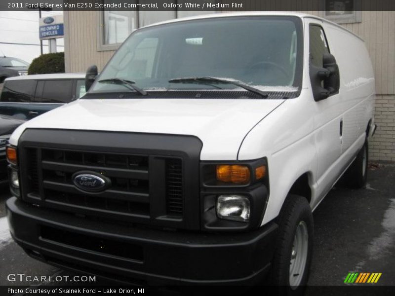Oxford White / Medium Flint 2011 Ford E Series Van E250 Extended Commercial