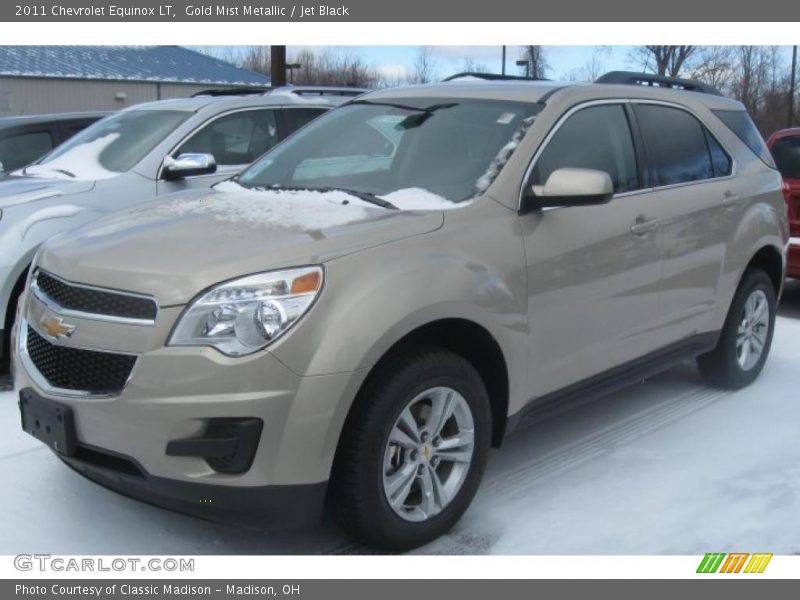 Gold Mist Metallic / Jet Black 2011 Chevrolet Equinox LT