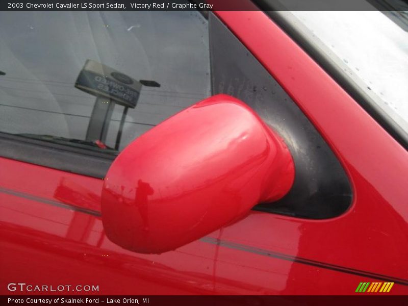 Victory Red / Graphite Gray 2003 Chevrolet Cavalier LS Sport Sedan