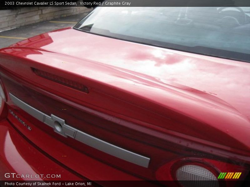 Victory Red / Graphite Gray 2003 Chevrolet Cavalier LS Sport Sedan