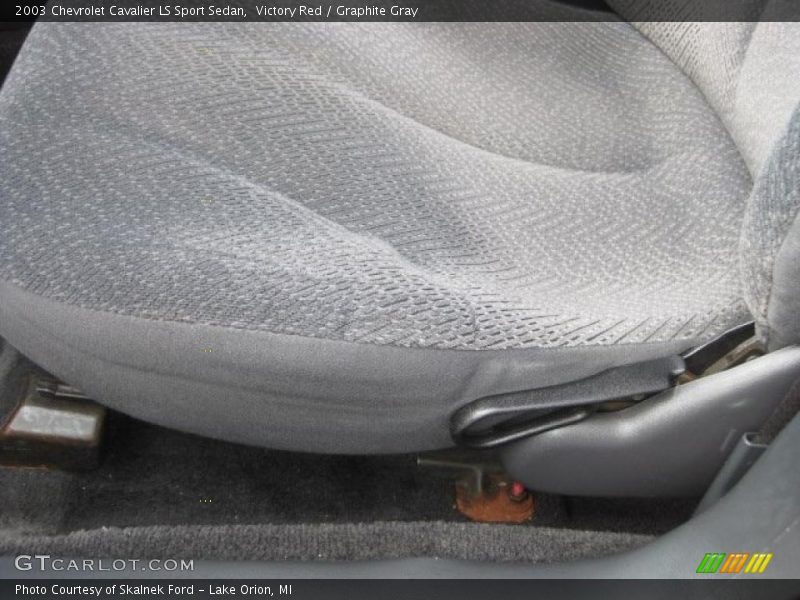 Victory Red / Graphite Gray 2003 Chevrolet Cavalier LS Sport Sedan