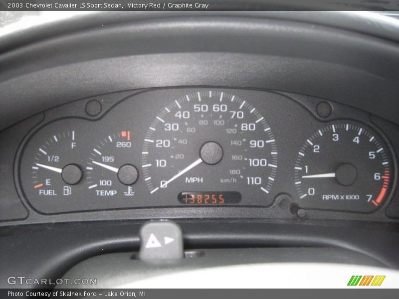  2003 Cavalier LS Sport Sedan LS Sport Sedan Gauges