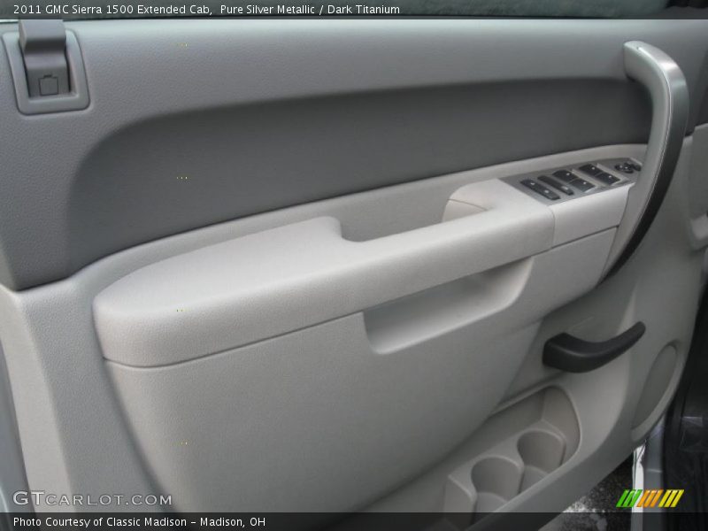 Pure Silver Metallic / Dark Titanium 2011 GMC Sierra 1500 Extended Cab