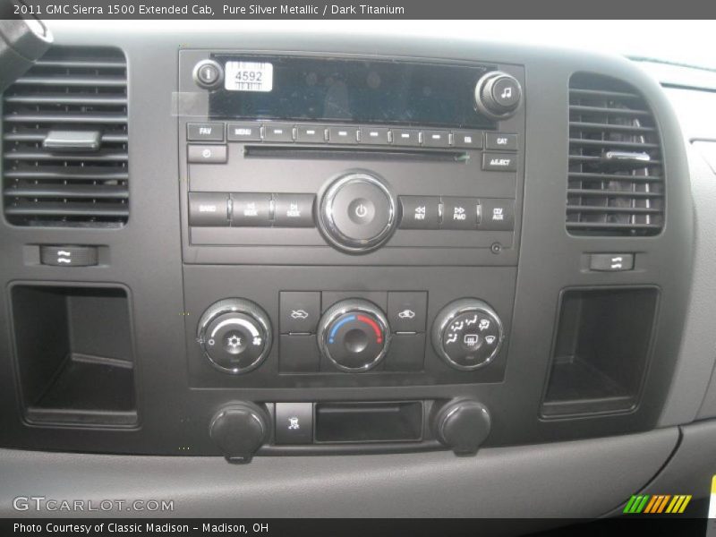 Pure Silver Metallic / Dark Titanium 2011 GMC Sierra 1500 Extended Cab