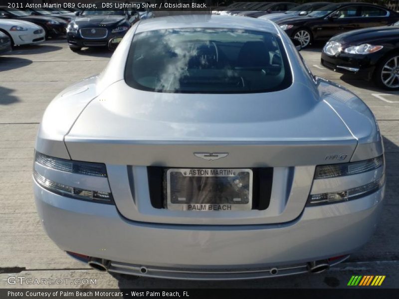 DBS Lightning Silver / Obsidian Black 2011 Aston Martin DB9 Coupe