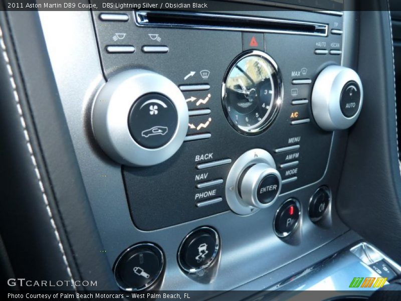 Controls of 2011 DB9 Coupe