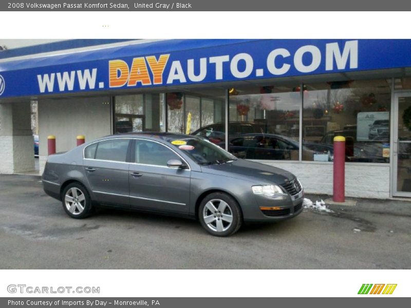 United Gray / Black 2008 Volkswagen Passat Komfort Sedan