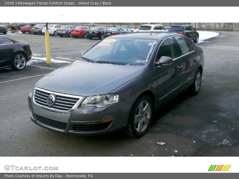 United Gray / Black 2008 Volkswagen Passat Komfort Sedan