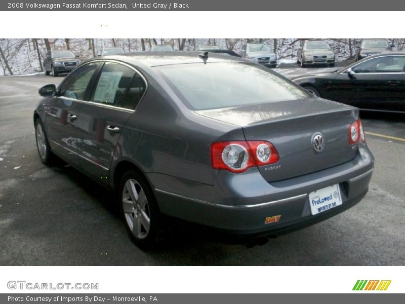 United Gray / Black 2008 Volkswagen Passat Komfort Sedan