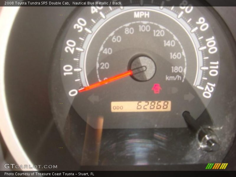 Nautical Blue Metallic / Black 2008 Toyota Tundra SR5 Double Cab