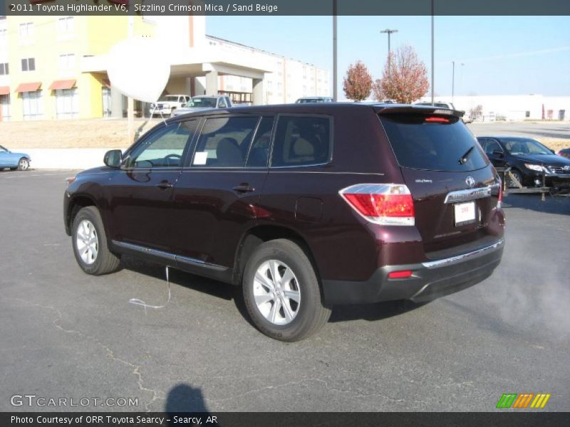 Sizzling Crimson Mica / Sand Beige 2011 Toyota Highlander V6