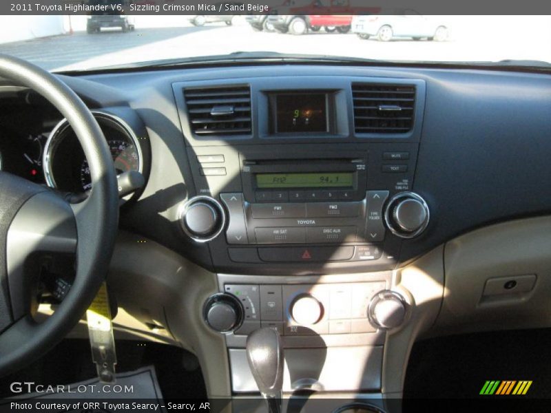 Sizzling Crimson Mica / Sand Beige 2011 Toyota Highlander V6