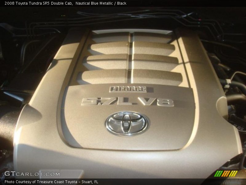 Nautical Blue Metallic / Black 2008 Toyota Tundra SR5 Double Cab
