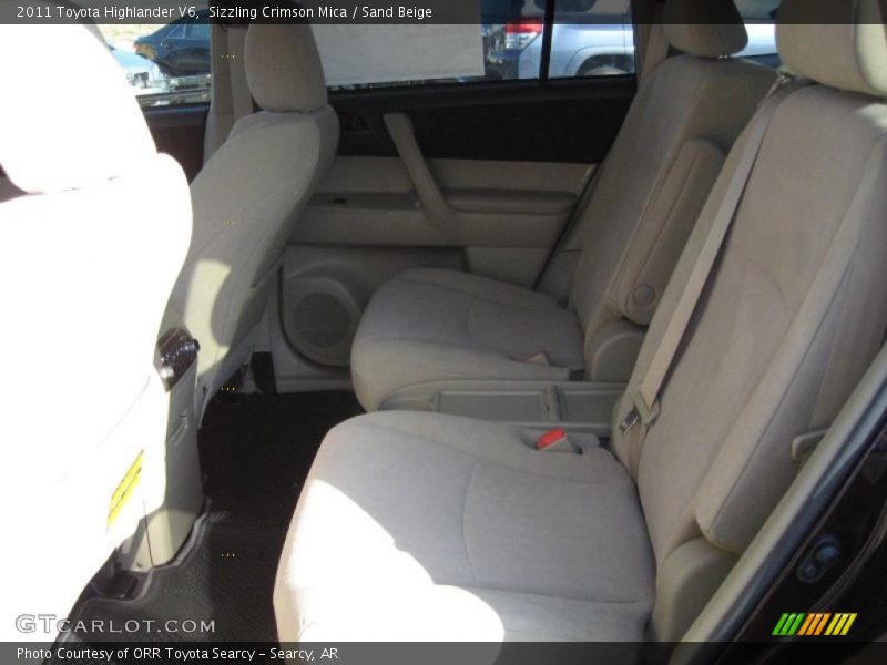 Sizzling Crimson Mica / Sand Beige 2011 Toyota Highlander V6