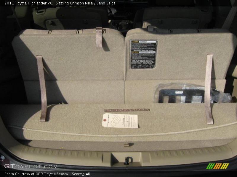 Sizzling Crimson Mica / Sand Beige 2011 Toyota Highlander V6