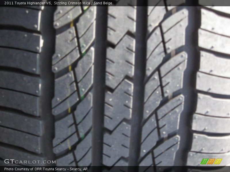 Sizzling Crimson Mica / Sand Beige 2011 Toyota Highlander V6