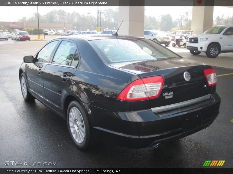 Black / Medium Light Stone 2008 Mercury Milan V6 Premier