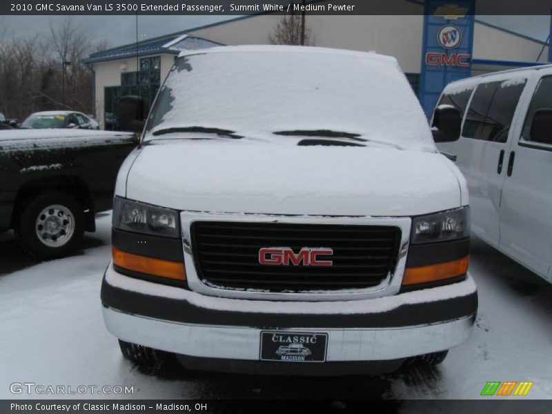 Summit White / Medium Pewter 2010 GMC Savana Van LS 3500 Extended Passenger